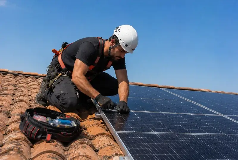 Maintenance et monitoring de panneaux solaires à Peyre