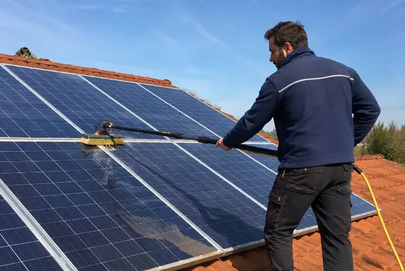 Nettoyage et entretien de panneaux solaires à Peyre